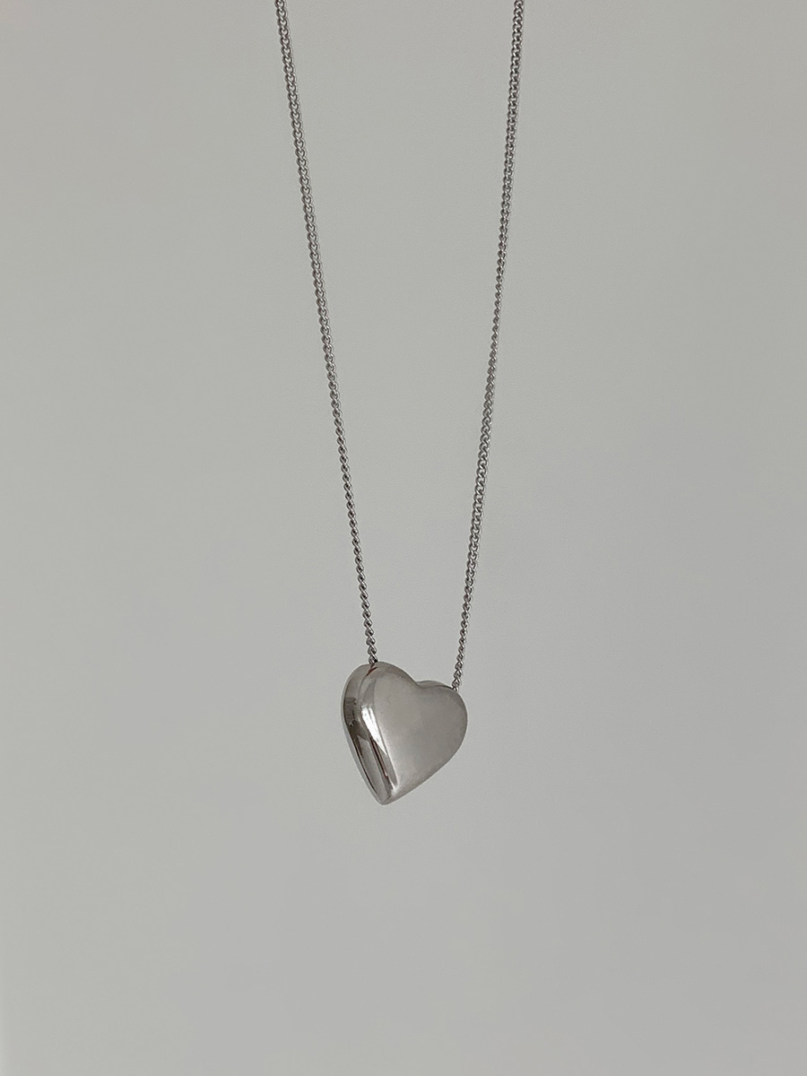 Surgical-steel  heart necklace