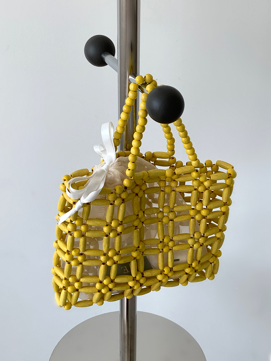 Wood beads bag